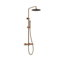 Orabella Terra Rose Gold - Στήλη ντουζ με στρόγγυλη κεφαλή Φ250