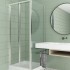 Orabella Fusion H190 90 cm - Καμπίνα σπαστή ευθύγραμμη, αντιστρέψιμη