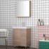 Orabella Vanity 65 Long - Έπιπλο Μπάνιου Επιδαπέδιο με πορσελάνινο νιπ&t