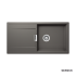 Νεροχύτης Κουζίνας Γρανίτη Mono 100x51 Schock Cristadur Silverstone Granite