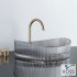 Νιπτήρας Γυάλινος CAVO 50x37,5 VOSS Glass Grey