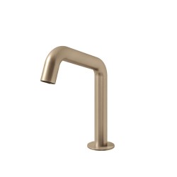 AKÈ DECK-MOUNTED SPOUT WITH SENSOR SATIN BRASS