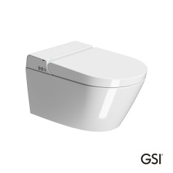 Λεκάνη Κρεμαστή PURA/59  Swirlflush με σύστημα ηλεκτρονικού μπιντέ, White GSI Ιταλίας