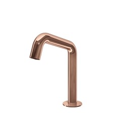 AKÈ DECK-MOUNTED SPOUT WITH SENSOR POLISHED ROSEE' PVD