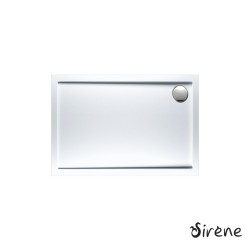 Ντουζιέρα Ακρυλική Παραλληλόγραμμη 110x72 extra-flat Φ90 Sirene White