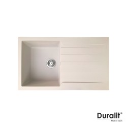 Νεροχύτης Κουζίνας Συνθετικός 86x50 Duralit Beige