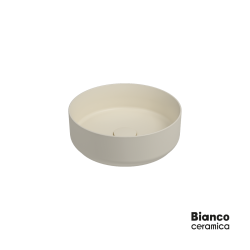 Νιπτήρας Πορσελάνης Φ36 Bianco Ceramica ivory Matt