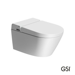 Λεκάνη Κρεμαστή PURA/59  Swirlflush με σύστημα ηλεκτρονικού μπιντέ, White Matt GSI Ιταλίας