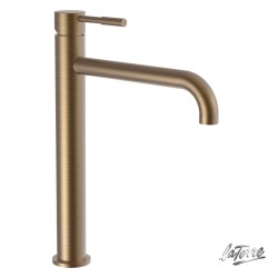 Μπαταρία Νιπτήρα Υψηλή με Βαλβίδα Clic-Clac Τech La Torre Antique Brass