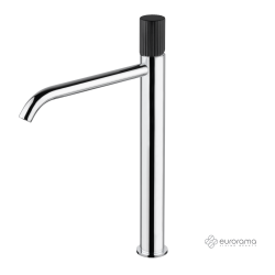 Μπαταρία Νιπτήρα Υψηλή με Βαλβίδα Clic-Clac oso Eurorama Chrome