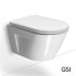 Λεκάνη Κρεμαστή Norm/50 Swirlflush με κάλυμμα Slim Soft Close MS99C, GSI White