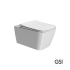 Λεκάνη Κρεμαστή Nubes/55 Swirlflush με κάλυμμα Slim Soft Close MS96C, GSI White