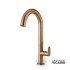 Μπαταρία Νιπτήρα Υψηλή με Βαλβίδα Clic-Clac Slim Vicario natural Brass