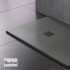 Ντουζιέρα Cast Marble (Χυτό μάρμαρο) με Βαλβίδα Slate 120x80 Sirene Beton Matt
