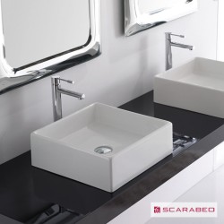 Νιπτήρας TEOREMA 39x39 επιτραπέζιος, SCARABEO Ιταλίας