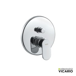 Μίκτης Εντοιχισμού 2 Εξόδων Slim Vicario Chrome