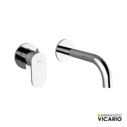Μπαταρία Νιπτήρα Τοίχου Slim Vicario Chrome