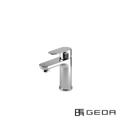 Μπαταρία Νιπτήρα με Αυτόματη Βαλβίδα Vik Geda Chrome