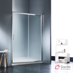 Συρόμενη πόρτα καμπίνας ντουζιέρας Starlet 120 ύψους 180εκ.  ρυθμιζόμενη από 117 έως 121εκ. Fabric Chrome