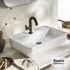 Νιπτήρας Πορσελάνης 55x40 (1 οπή) Bianco Ceramica White