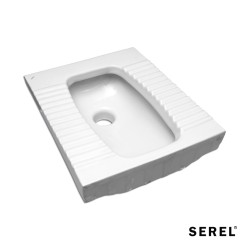 Λεκάνη Επιδαπέδια (Τουρκικού τύπου) 60x50 SEREL White