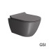 Λεκάνη Κρεμαστή Pura/50 Swirlflush με κάλυμμα MS86SC Super Slim Soft Close, GSI Bistro