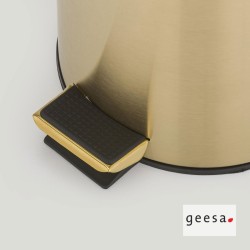 Χαρτοδοχείο Επιδαπέδιο 3l Geesa Inox PVD Brushed Gold