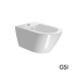 Κρεμαστό Μπιντέ Kube-X/55 GSI White